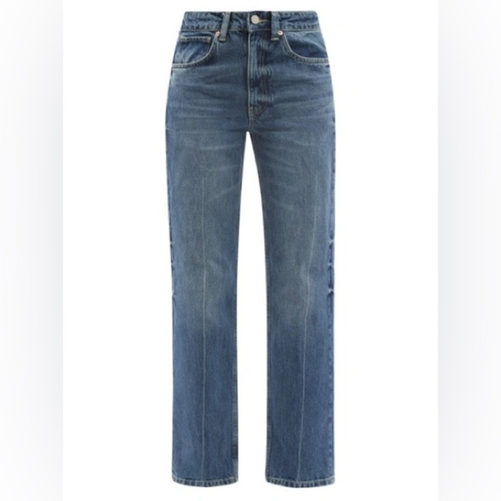 RAEY women’s Push organic-cotton straight-leg jeans